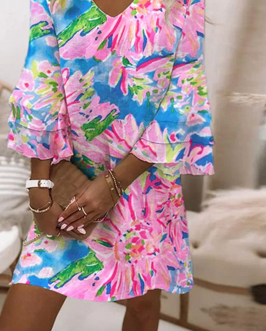 Sylivie | Bell Sleeves Dress