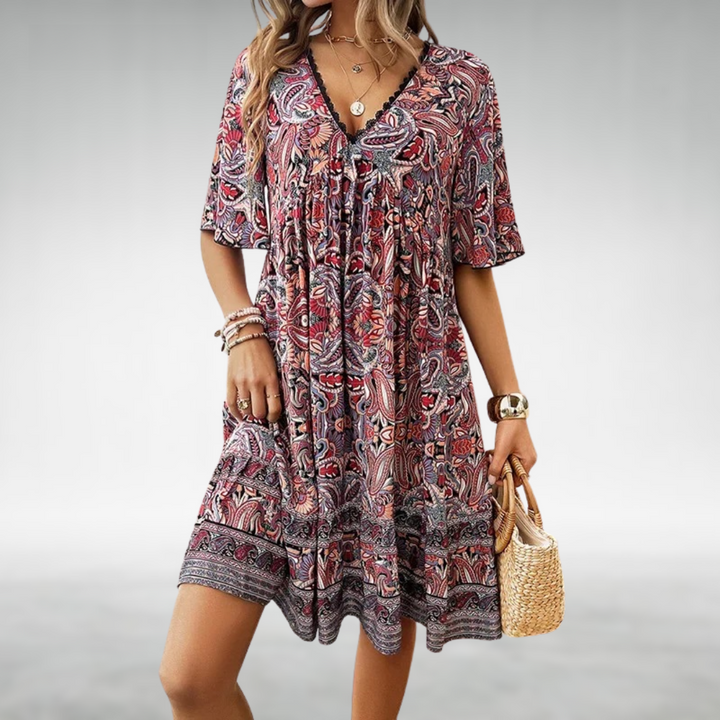 Adriana | Paisley Print Dress